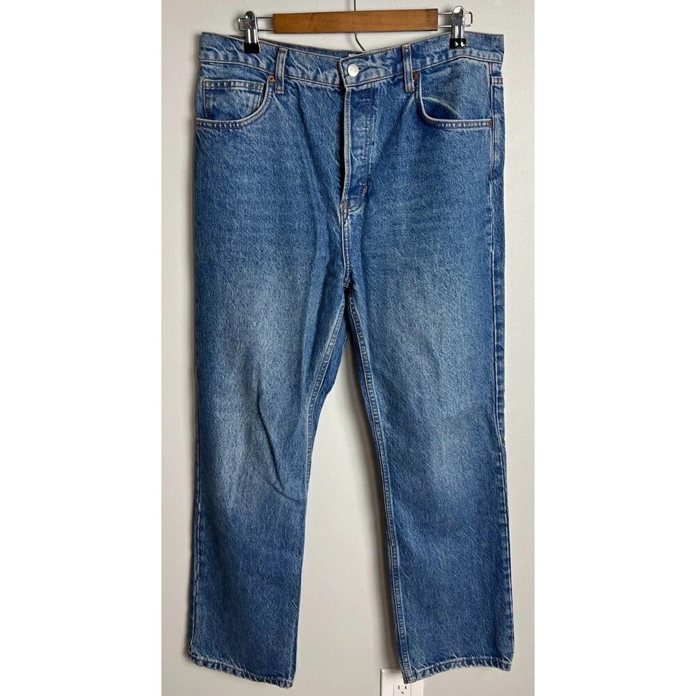 Reformation Cynthia High Rise Straight Jeans Blue Colorado Wash Size 31 Women’s